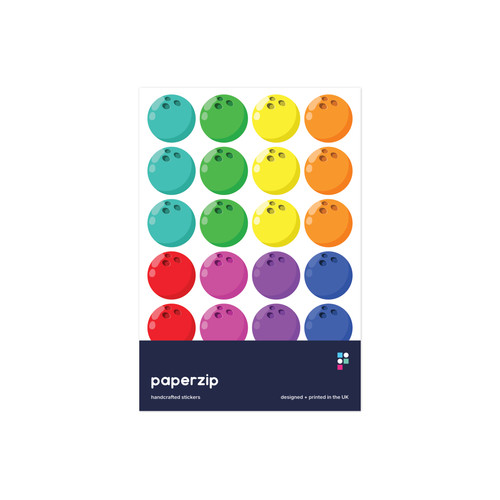 Bowling ball 48 - ball, stickers