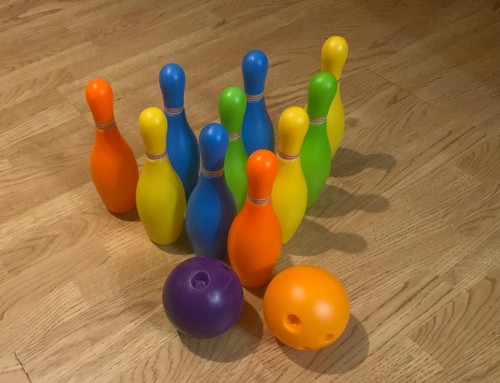 Kids bowling pins 2 balls - bowling,